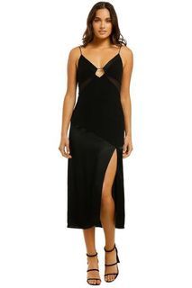 VESTIRE THE LABEL Palm Beach midi dress - black