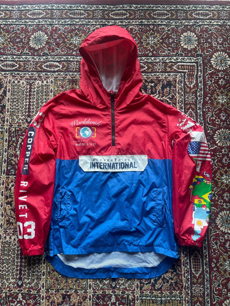Copper rivet top international windbreaker