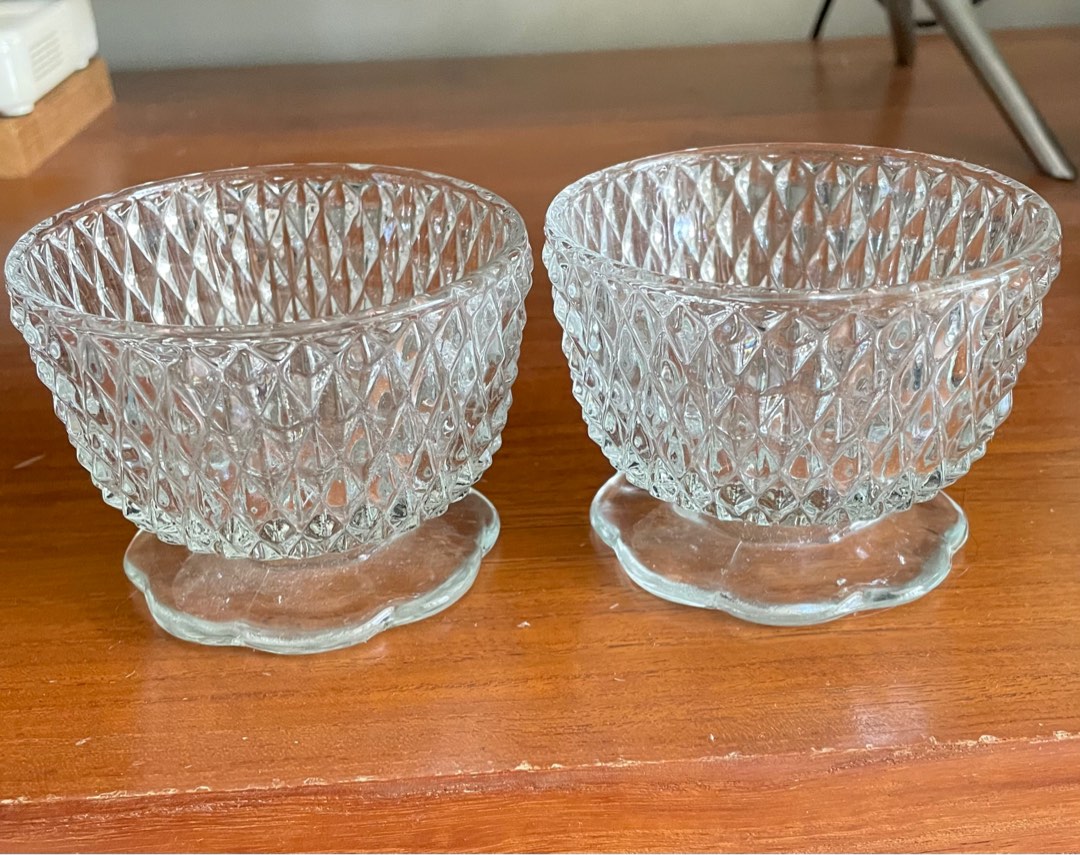 Vintage Glass Cups, Furniture & Home Living, Kitchenware & Tableware