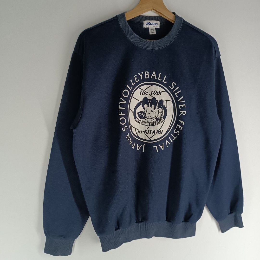 Last Drop Vintage Mizuno Japan soft volleyball festival sweatshirt Men s Fashion Tops Sets Hoodies on Carousell