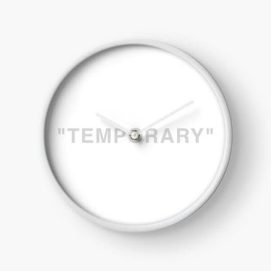 Virgil Abloh x IKEA MARKERAD TEMPORARY Wall Clock White