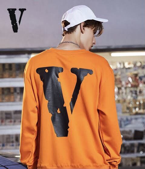 Orange vlone long best sale sleeve