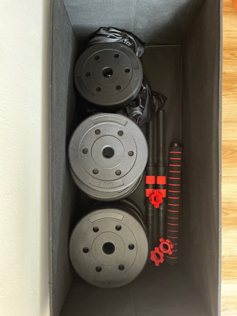 31kg Weights and bars, Sports Equipment, Exercise & Fitness, Weights