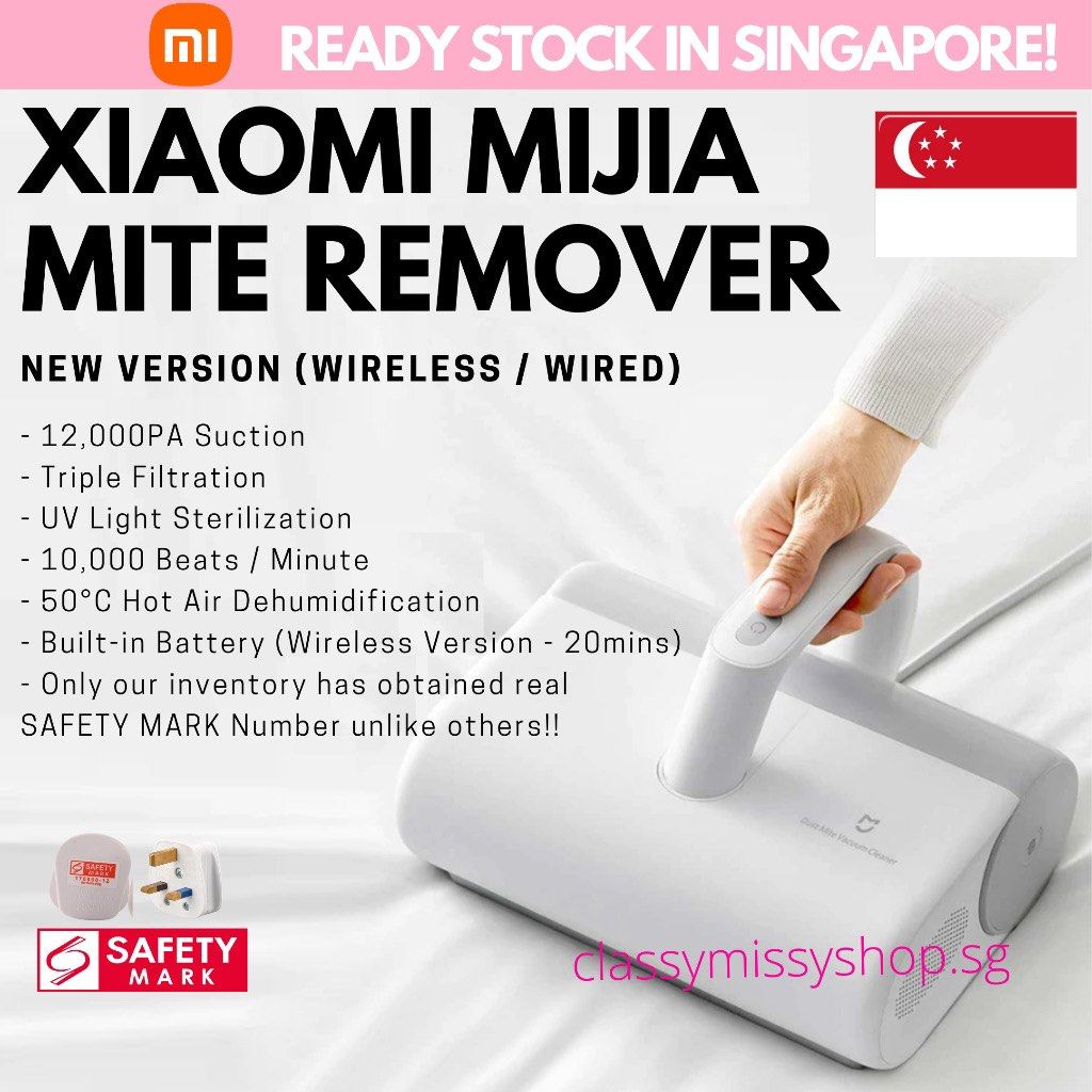 Xiaomi Dust Mite Remover Mini Vacuum, TV & Home Appliances, Vacuum