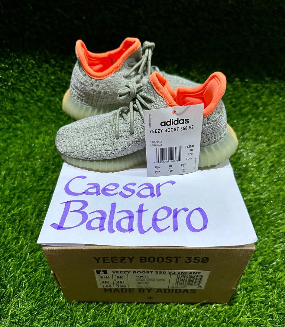 Yeezy Boost 350 V2 Desert Sage Kids, Babies & Kids, Babies & Kids Fashion  on Carousell