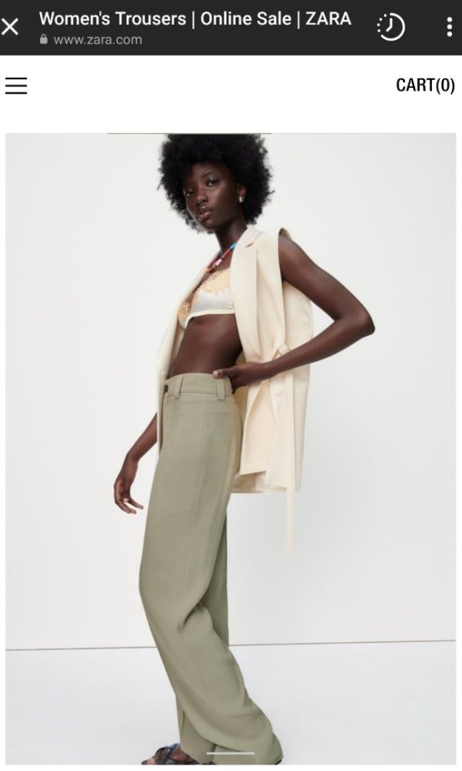 Zara Francoise full length trouser, Women's Fashion, Bottoms, Other Bottoms  on Carousell