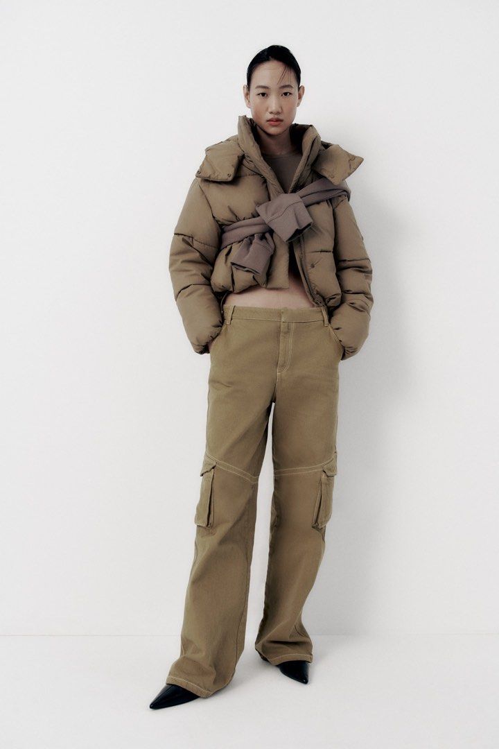 Zara Pantalon Style Militaire Cargo Pants Women s Fashion Bottoms Other Bottoms on Carousell