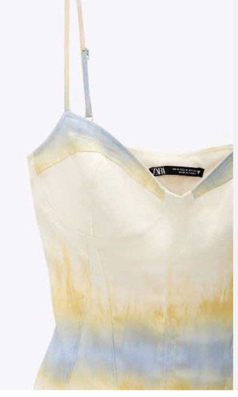 Zara tie dye satin effect bodysuit clearance