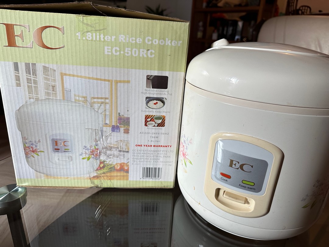 1.8 litres rice cooker, TV & Home Appliances, Kitchen Appliances