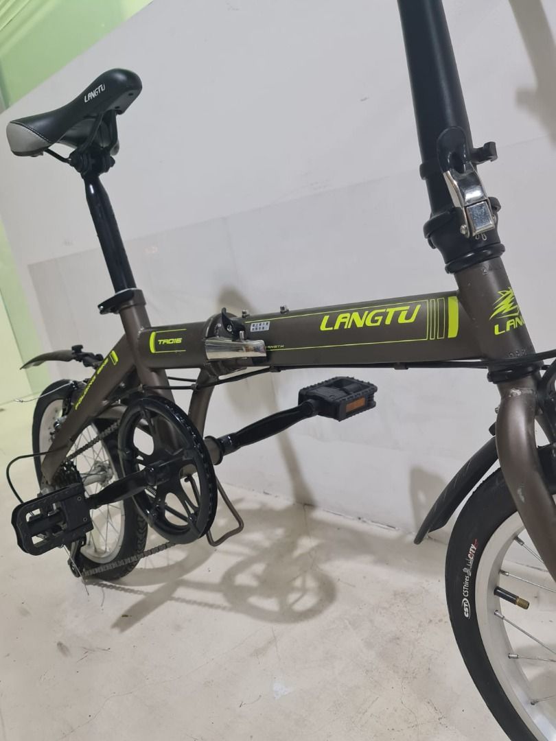 (1 Left) 11.9kg Langtu Lightweight 16" Folding Bike With Shimano Gear ...