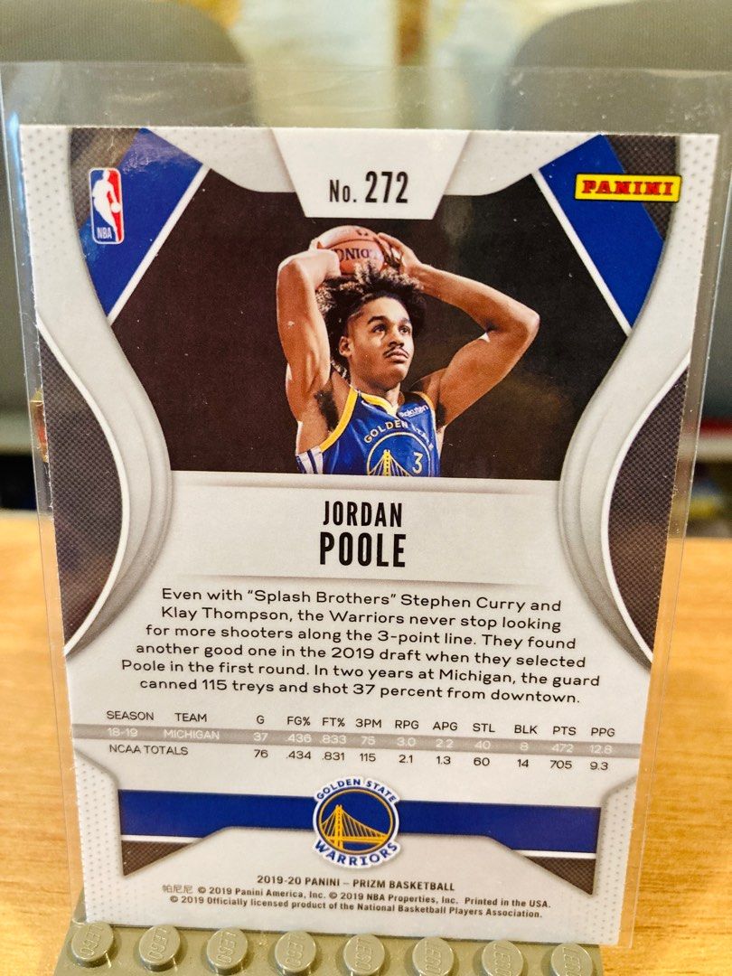 2019-20 Panini Prizm Jordan Poole RC Rookie card, 興趣及遊戲, 收藏