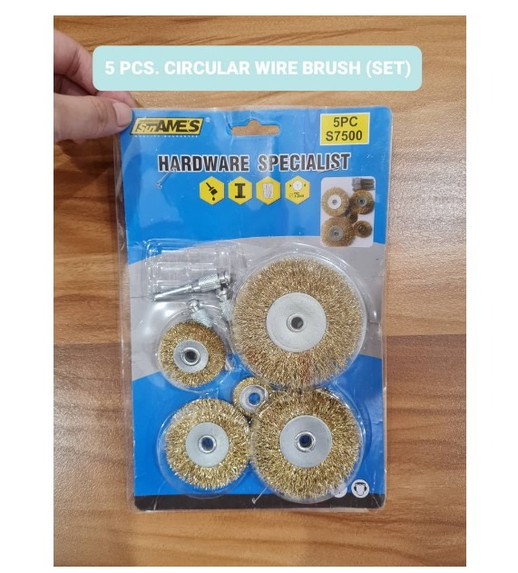 8 pcs Wire Brush Set Electric Drill Wire Brush Flat Steel Wire Wheel