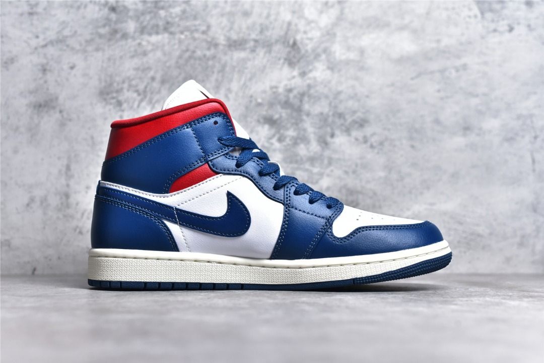 White blue clearance and red shoes