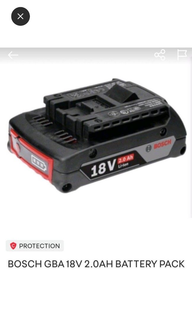 BATERIA 18V 2.0aH BOSCH GBA 18V