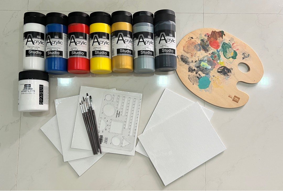 *ALL-IN-ONE* Drawing / Painting / Acrylic Kit / Box, Hobbies & Toys ...