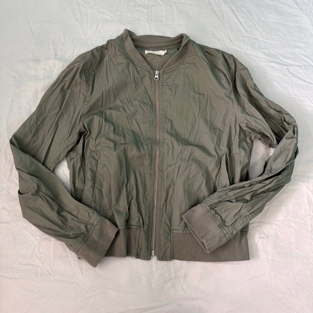 Army Green Bomber Jacket, Men's Fashion, Coats, Jackets and Outerwear
