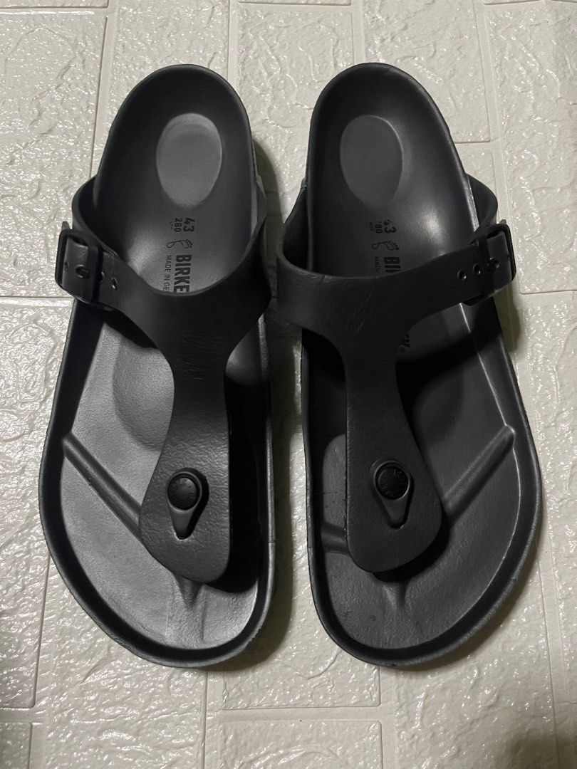 Birkenstock rubber, Men's Fashion, Footwear, Slippers & Slides on Carousell