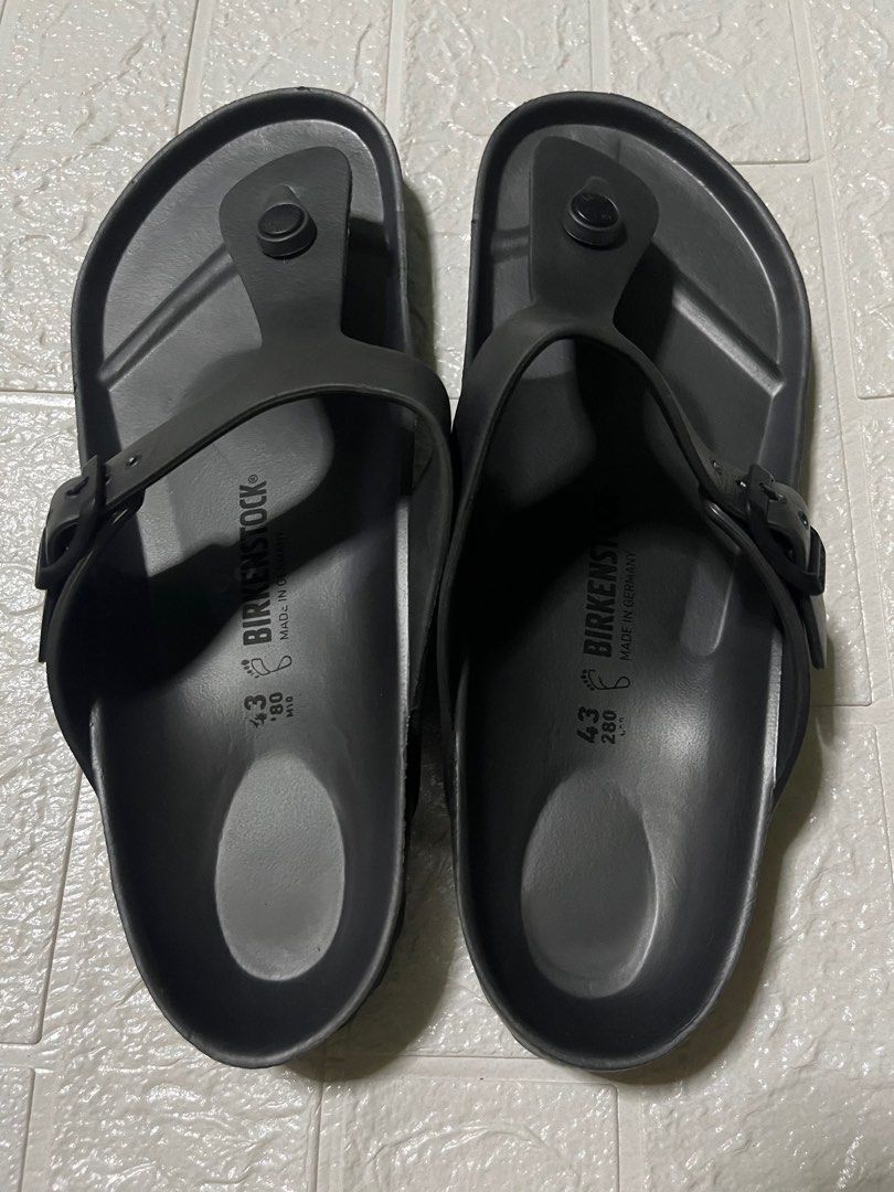 mens black rubber birkenstocks