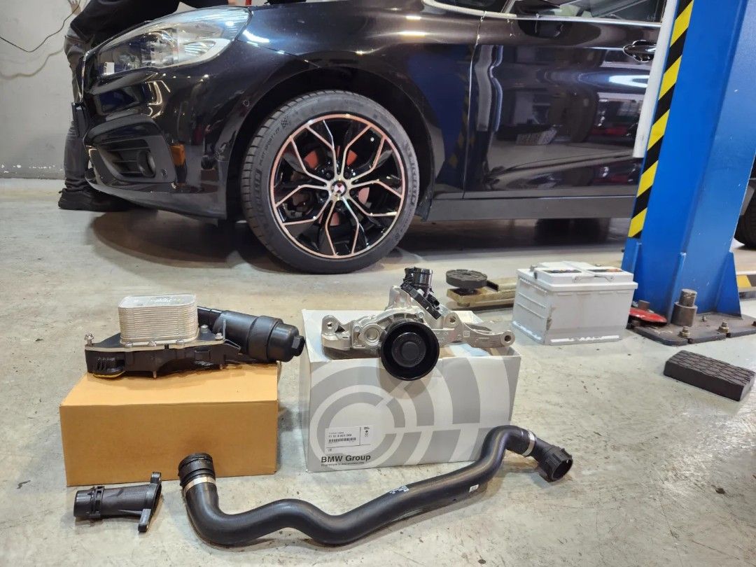 BMW F46 216I Replace Continental Turbocharger, Change Original Oil