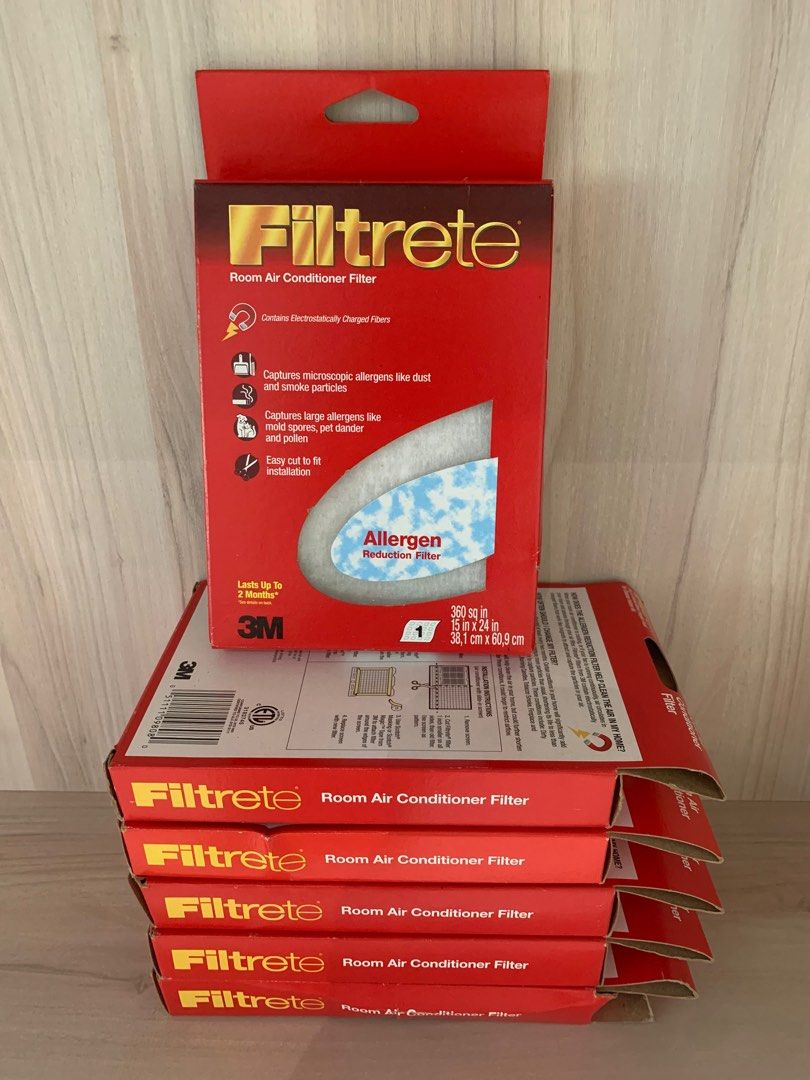 BNIB 3M Filtrete Room Aircon Filter TV Home Appliances Air