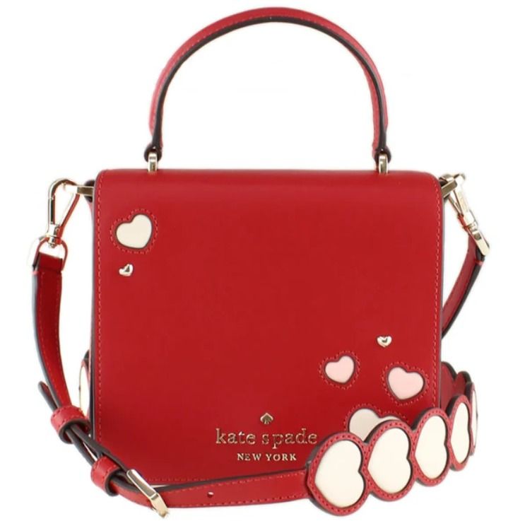 Red heart crossbody bag store
