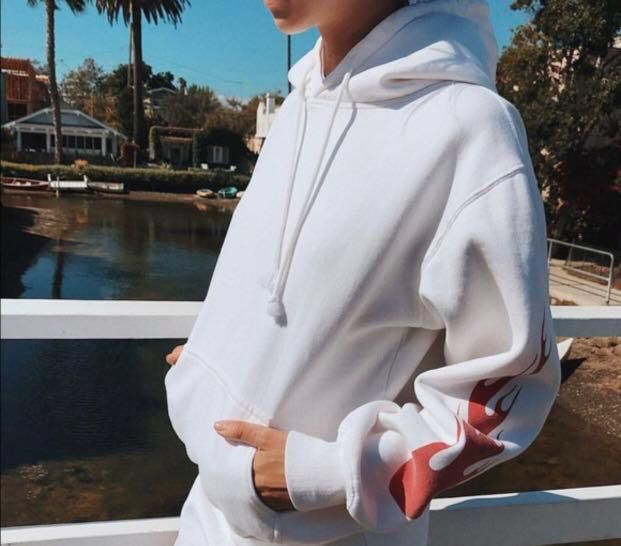 Flame hoodie brandy melville new arrivals