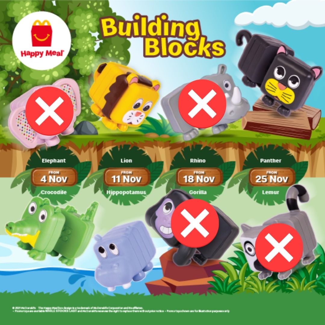 Building Blocks Original Mcdonald s Malaysia Collectibles