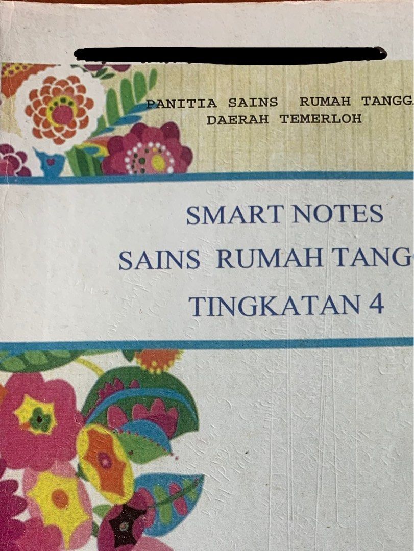 Buku Nota dan Latihan Lengkap SPM Sains Rumah Tangga F4 & F5, Hobbies