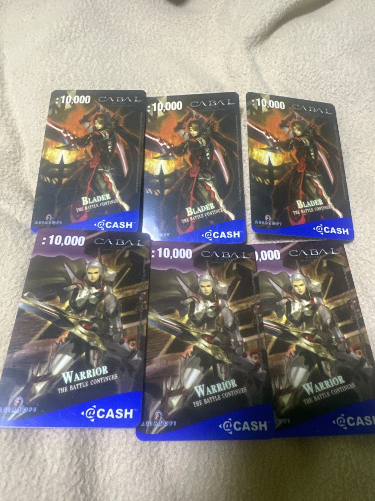 Cabal A cash card, Hobbies & Toys, Memorabilia & Collectibles, Vintage Collectibles on Carousell