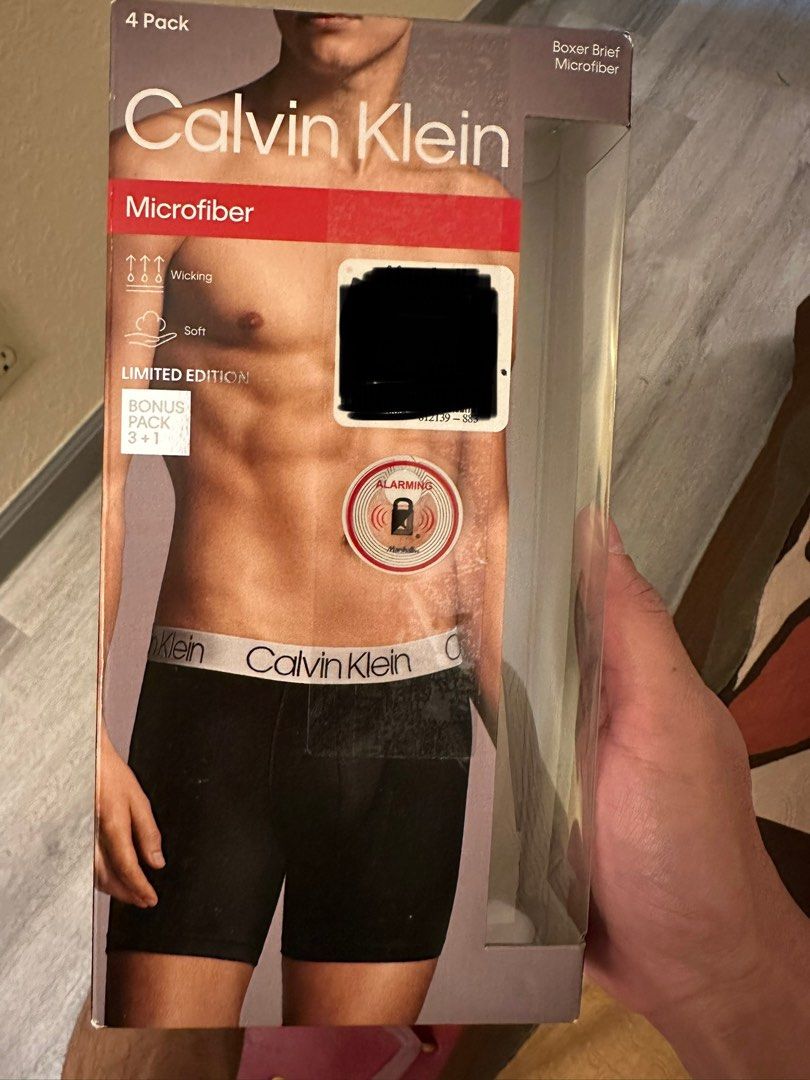 Calvin Klein Microfiber Boxer Brief (4 pack), Men's Fashion
