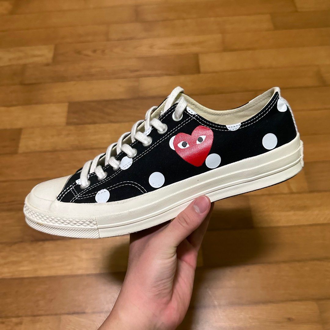 Cdg converse low 2025 polka dot