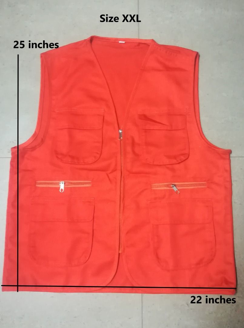 Chaleco Orange Safety Vest with Pocket (Category: Vests) located in Manila. Submitted by toplen (Listing ID 1227652647, Image 3). Description: Chaleco Orange Safety Vest Size: XXL Color: Orange 4 pockets: 2 chest, 2 side Casual and comfortable to wear Brand new Good quality.