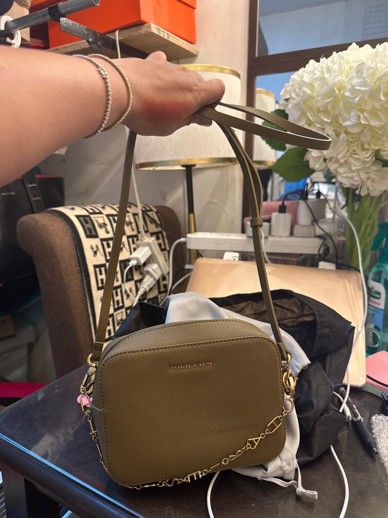 Keith Small Charles and Keith Small In olive green on Carousell