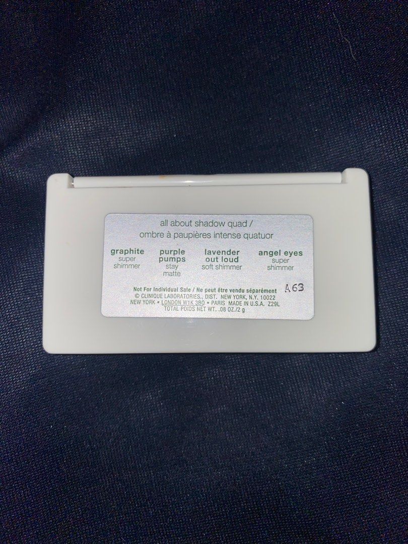 Clinique eyeshadow quad (Category: Makeup) located in Quezon City. Submitted by _prelovedxogalore (Listing ID 1227721171, Image 3). Description: .