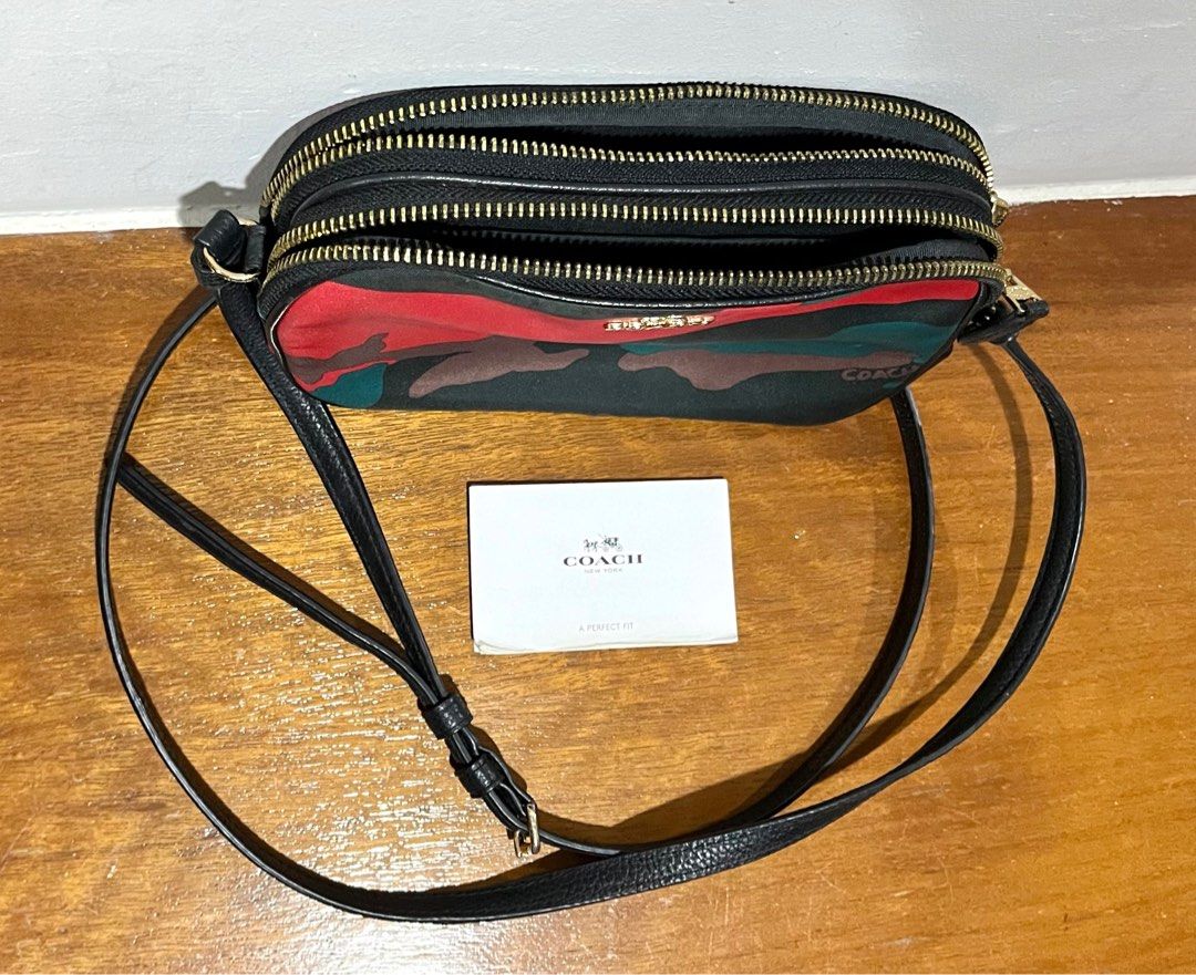 Coach wild camo crossbody clearance