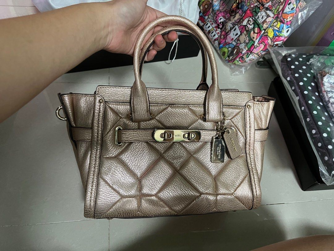 Coach bag on sale rose gold