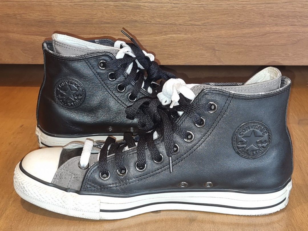 Chuck taylor leather high top hot sale