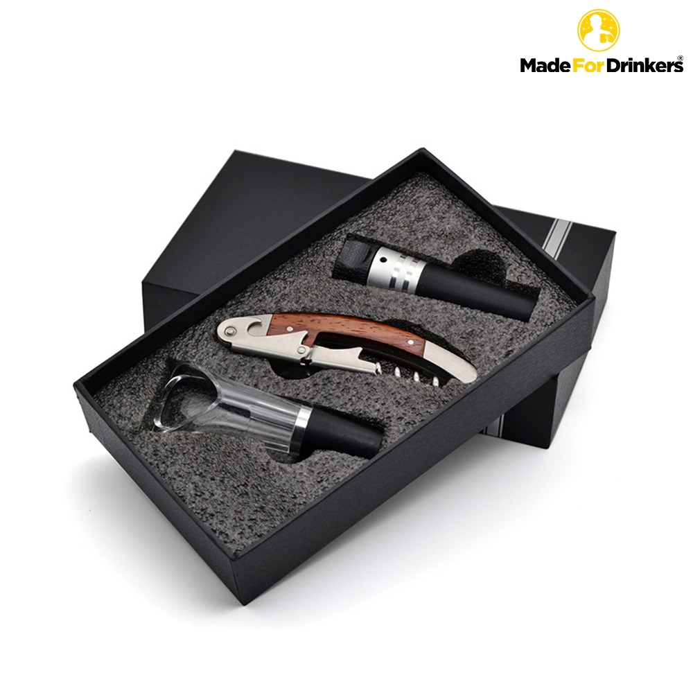 Corkscrew Wine Opener Gift Set professional 3 tools 1 gift box