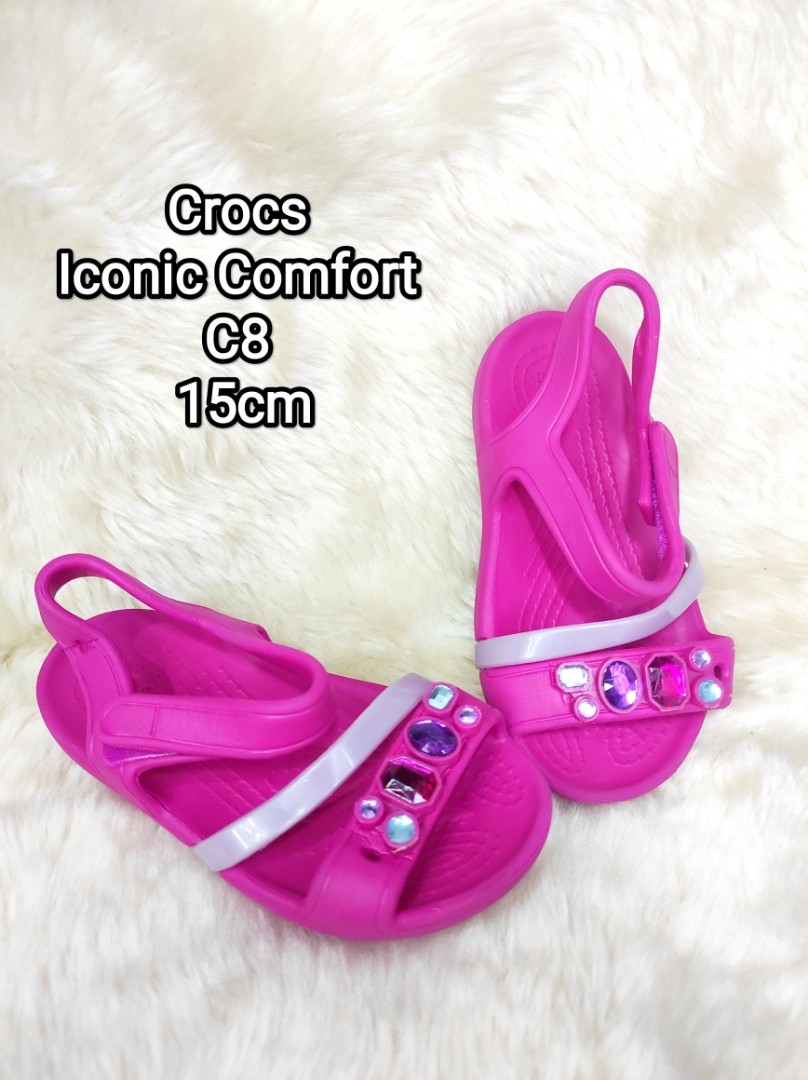 Crocs C8 iconic comfort sandals shoes for kids, Babies & Kids, Babies &  Kids Fashion on Carousell