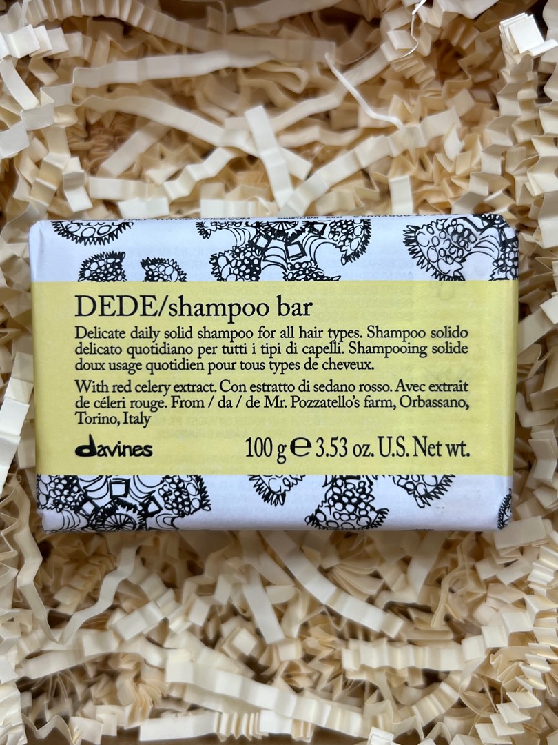 Authentic Davines DEDE Shampoo Bar (100g), Beauty & Personal Care, Hair