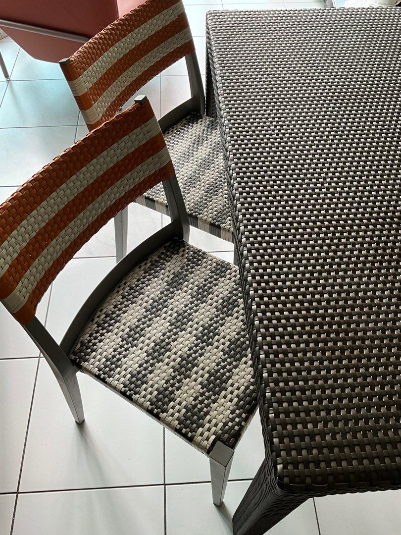 Dedon outdoor dining table, Furniture & Home Living, Outdoor Furniture on Carousell