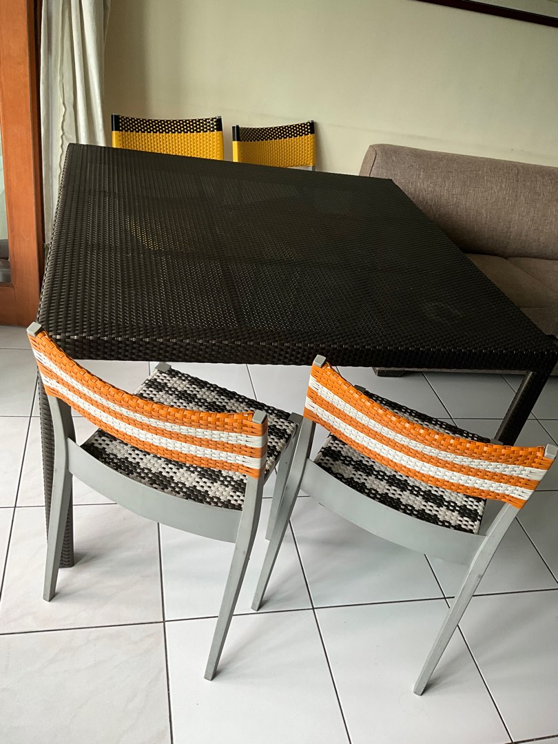 Dedon outdoor dining table, Furniture & Home Living, Outdoor Furniture on Carousell