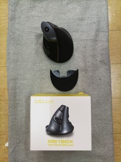 Delux M618 GX Vertical Mouse (Battery Operated/Not Rechargeable)