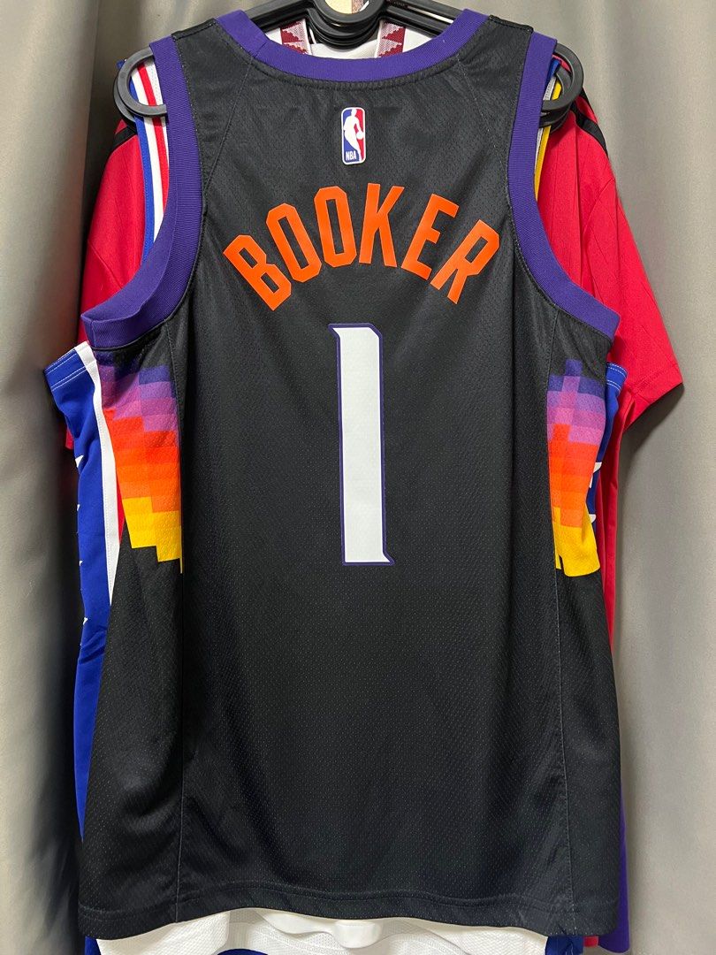 Buy NBA Suns 1 Devin Booker 2021 Finals Black City Edition Nike Men Jersey  For Cheap Online On Sale