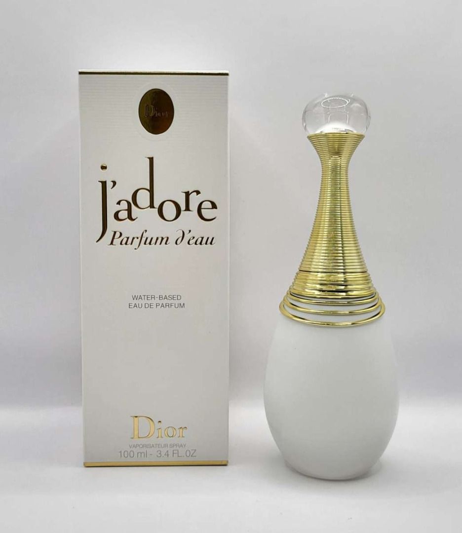 DIOR JADORE PARFUM d'EAU EDP WATER BASED 100ML, Beauty & Personal Care ...