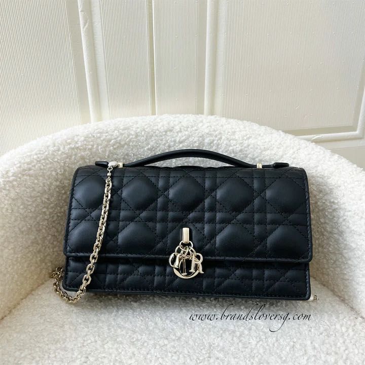 ✖️SOLD✖️ Dior Miss Dior Mini Bag in Black Cannage Lambskin LGHW, Luxury,  Bags & Wallets on Carousell
