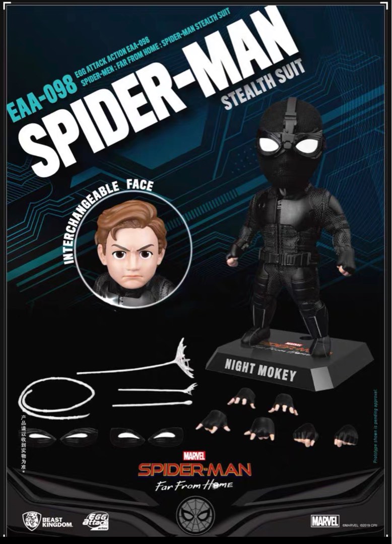 EAA-098 Spiderman Stealth Suit Far From Home Egg Attack