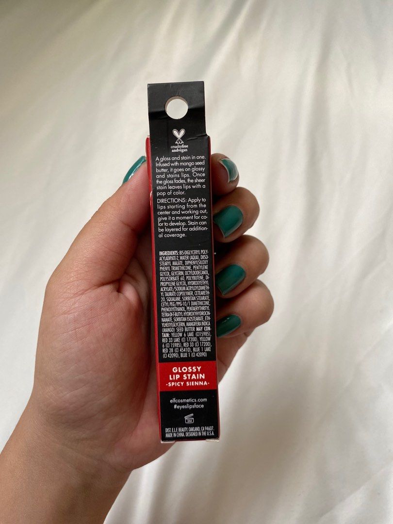 elf Glossy Lip Stain Spicy Sienna on Carousell