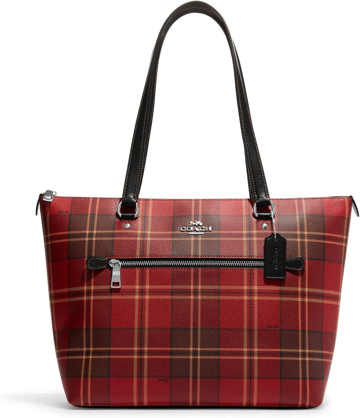 Coach plaid tote store