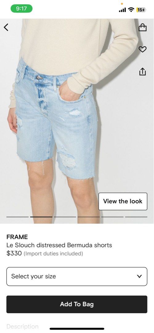 FRAME denim bermuda shorts Women s Fashion Bottoms Shorts on